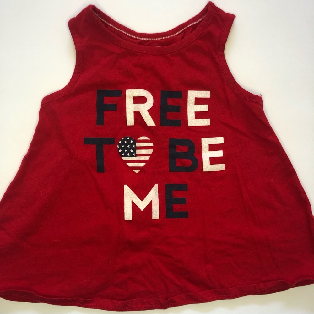 Patriotic sleeveless top - NWOT